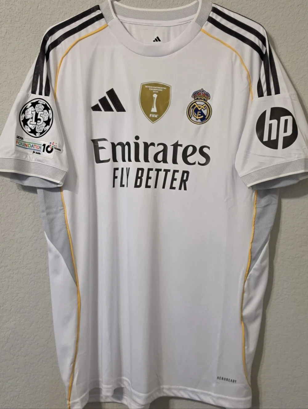 REAL MADRID 25/26 UCL home jersey camiseta playera remera titular size talla XL